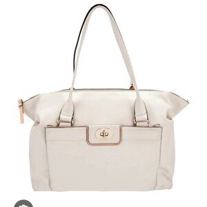 Kate Spade Hampton Road Janie Bag White Leather Satchel Shoulder Bag